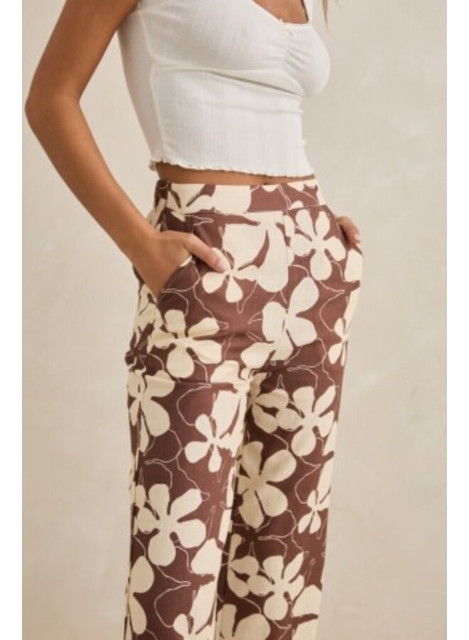 melia floral wide leg pant