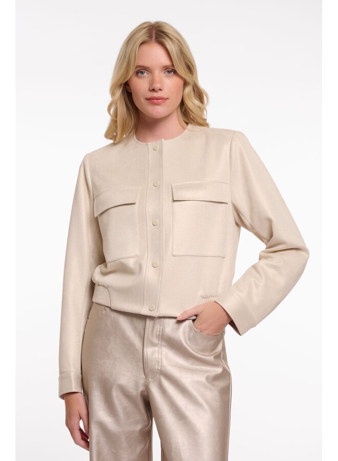 Hevi Cropped Bomber Jacket