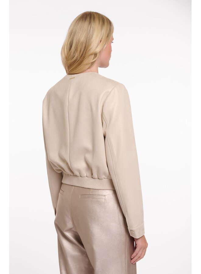 Hevi Cropped Bomber Jacket