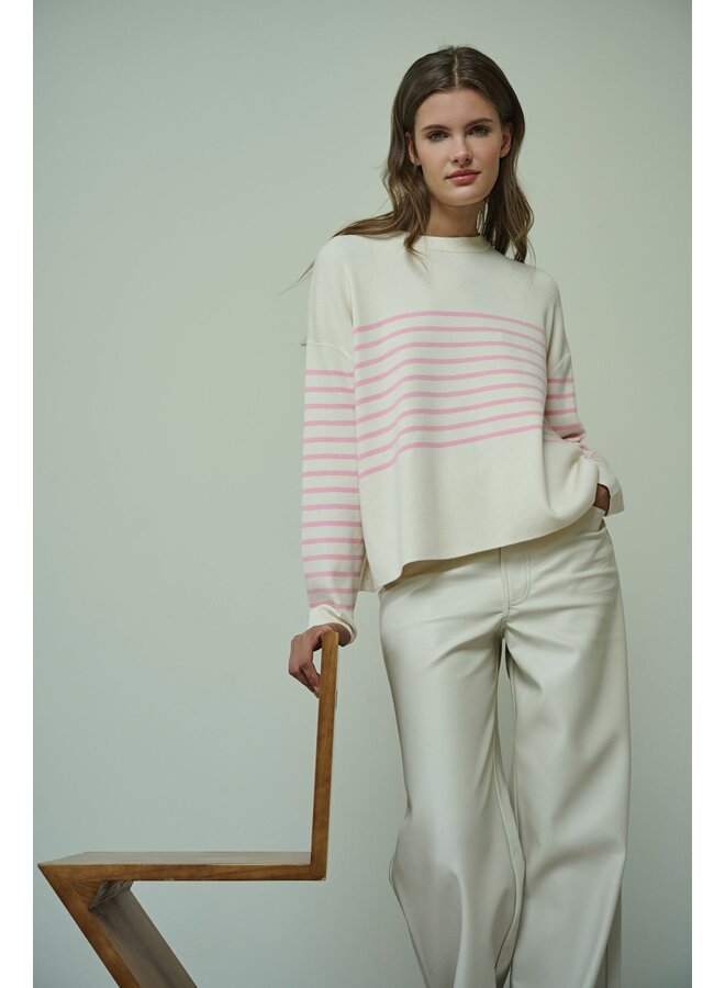 Yelin Short Striped Sweater