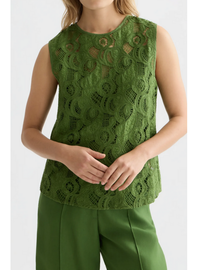 Flame Embroidery Top