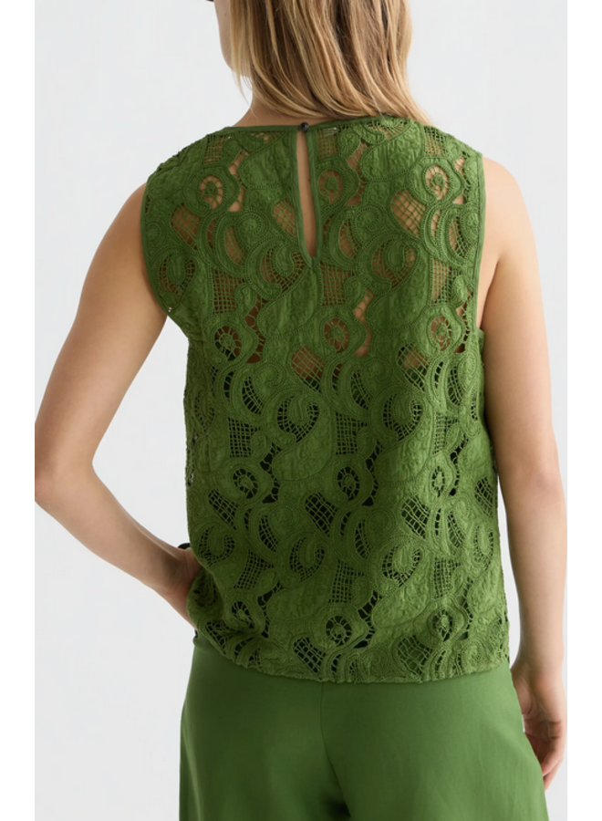 Flame Embroidery Top