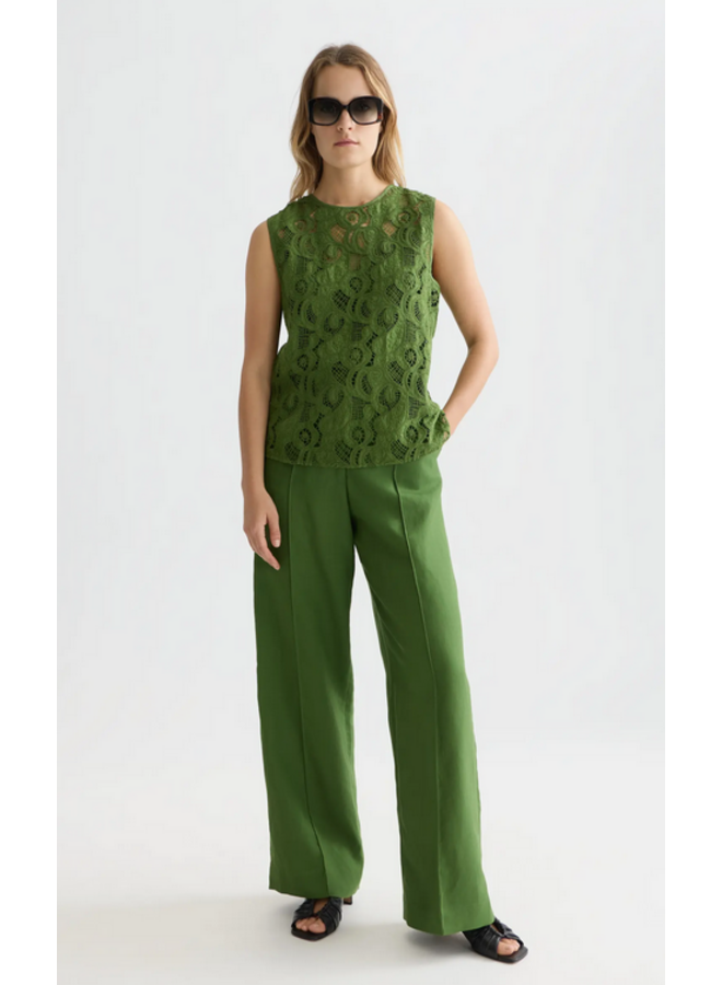 Flame Embroidery Top