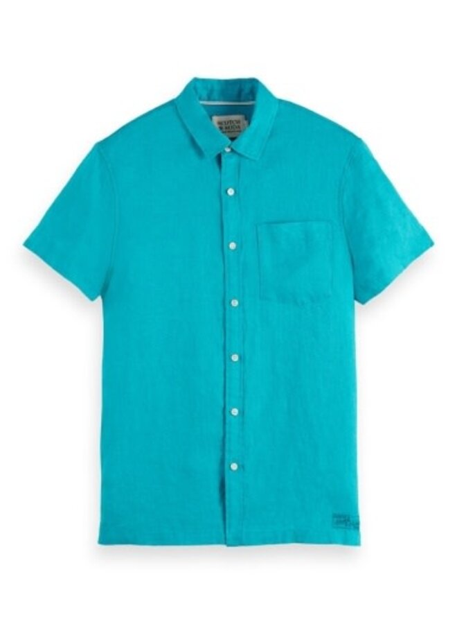SEASONAL CORE LINEN REGULAR-FIT S/S  SHIRT