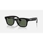 Wayfarer Meta AI Shiny Black w/ G15 Green