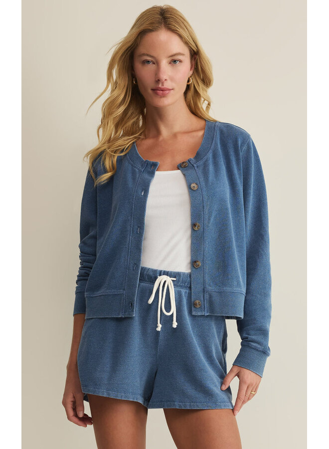 Daily Knit Denim Cardigan