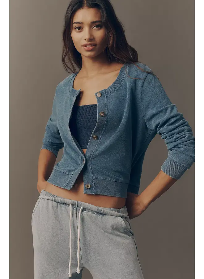 Daily Knit Denim Cardigan