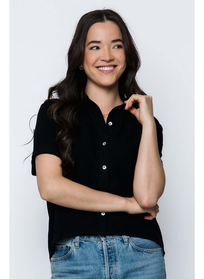 Nina Short Sleeve Button Up