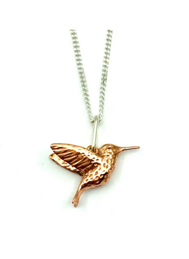 Hummingbird Bronze Necklace