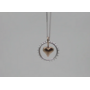 Heart to Heart Necklace Bronze Center