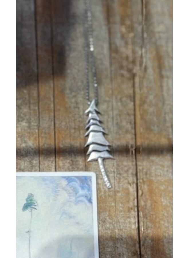 Necklace  Single Tree Sterling
