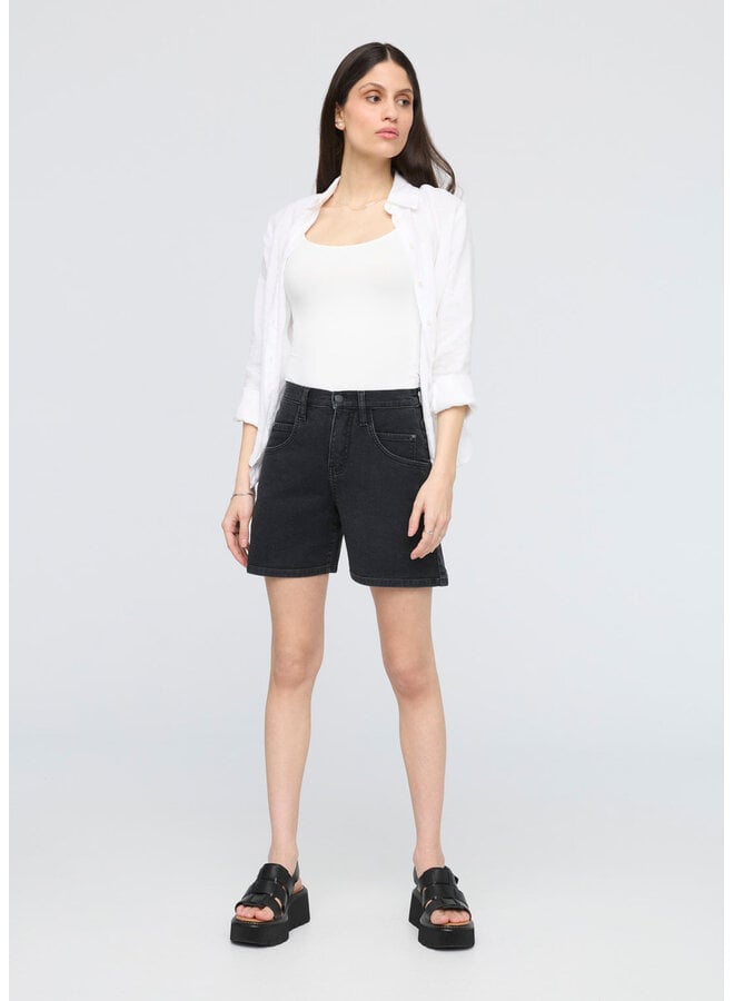 Stretch Canvas High Rise Relaxed Short