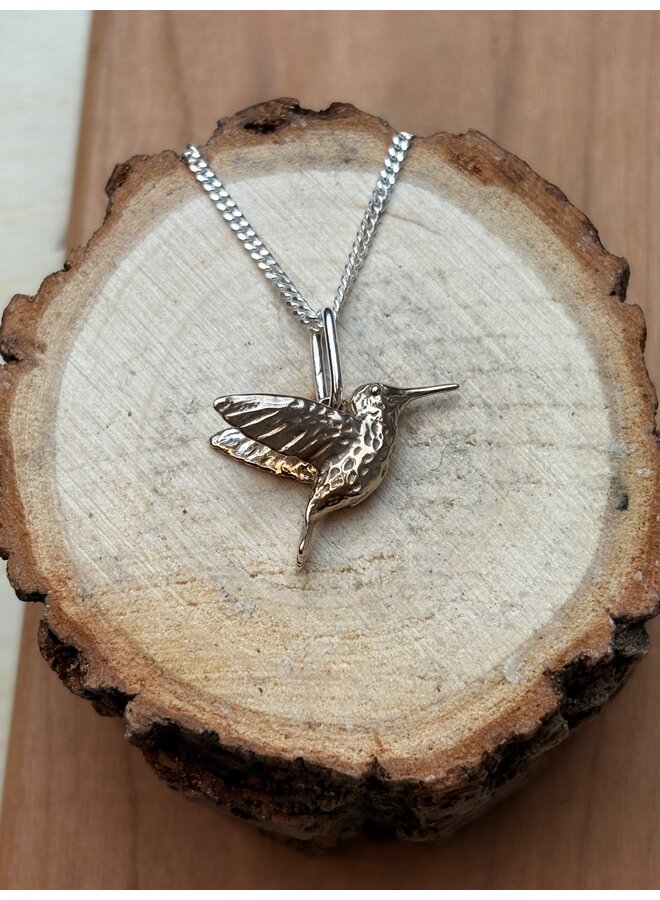 Hummingbird Bronze Necklace