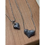 Heart Sterling Black Necklace
