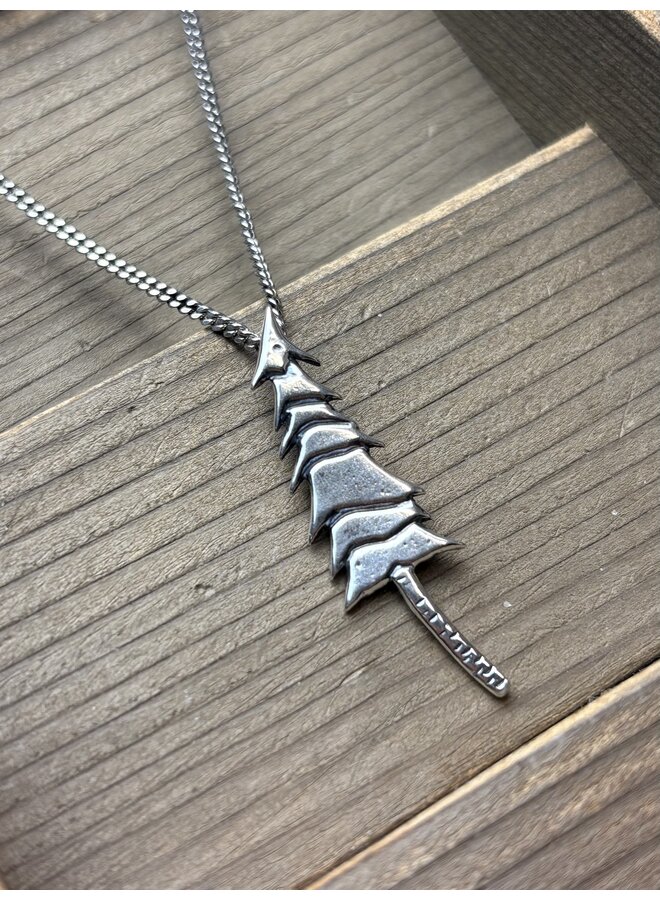 Necklace  Single Tree Sterling