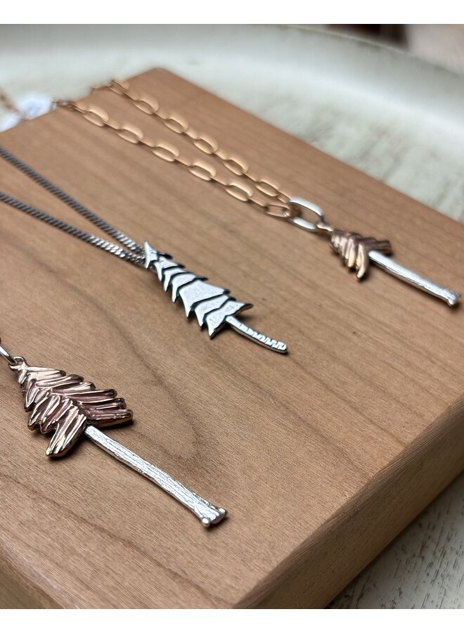Necklace  Single Tree Sterling