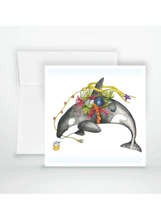 Ella the Orca Greeting Card