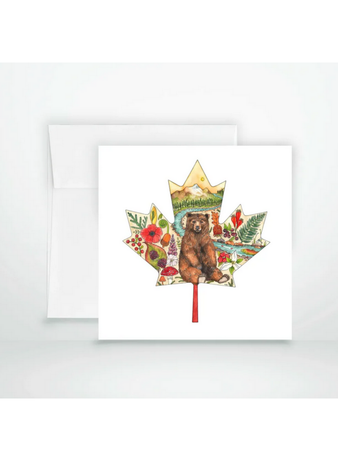 Maple Bear Greeting Card