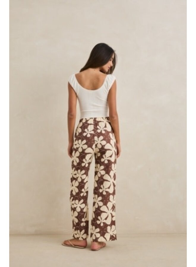 melia floral wide leg pant