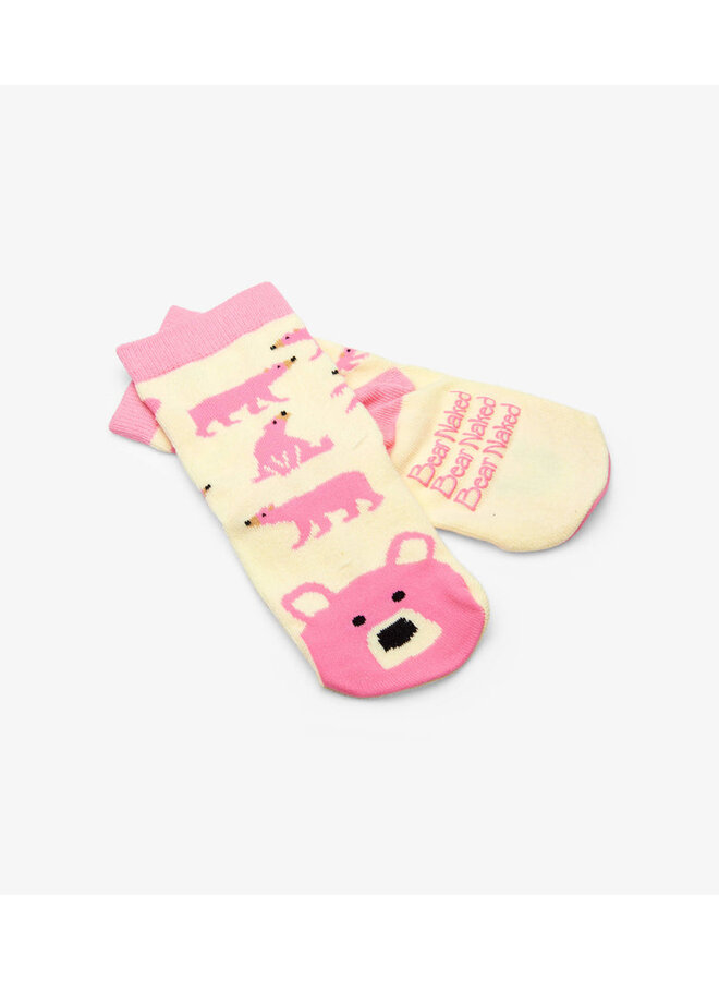 Pink Bear Kids Animal Socks