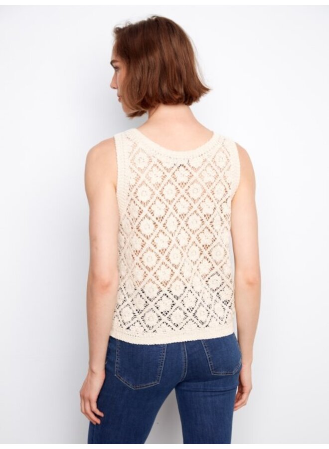 Crochet Cotton Sleeveless Vest
