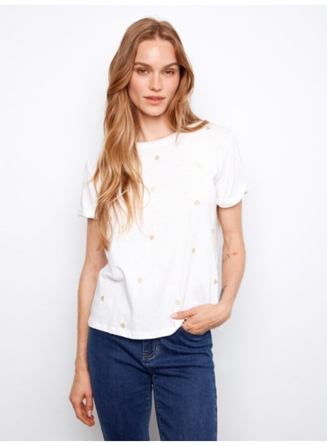 Embroidered Cotton Jersey T-Shirt