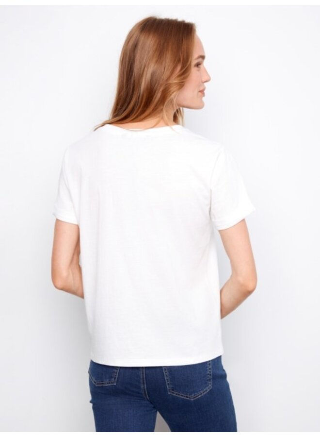 Embroidered Cotton Jersey T-Shirt