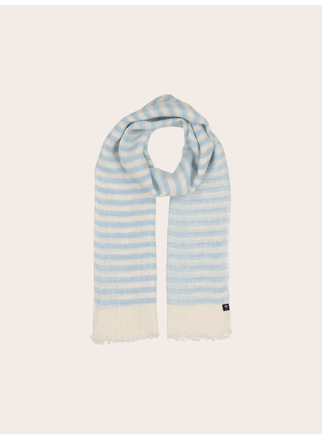 Linen Scarf - True Blue