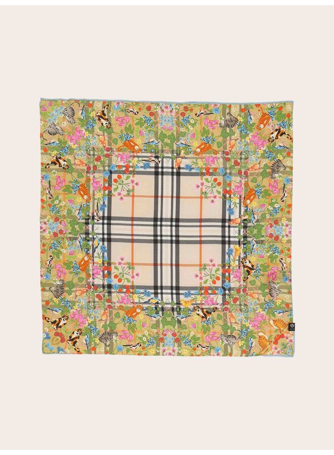 Silk Bandana - Organic Green