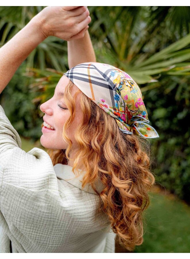 Silk Bandana - Organic Green