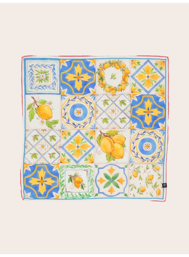 Silk Bandana - Summery Lemon