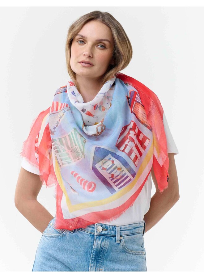 Recycled Polyester Scarf - Maritime Beach House