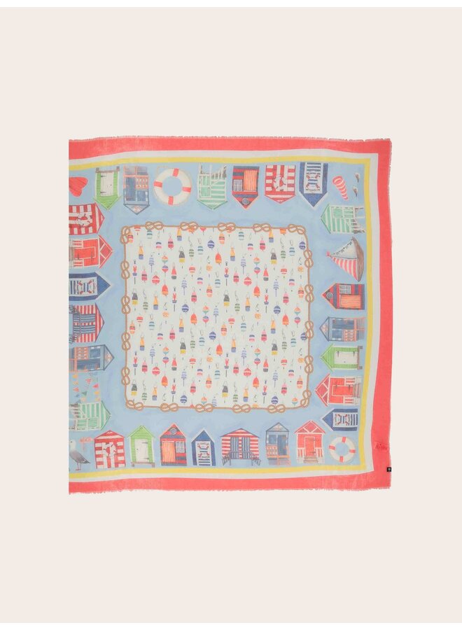 Recycled Polyester Scarf - Maritime Beach House