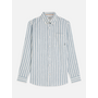 STRIPED CRINKLE STRUCTURE REGULAR-FIT SHIRT
