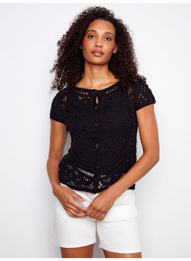 Reversible Cotton Crochet Top