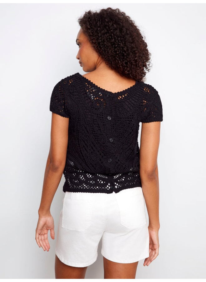 Reversible Cotton Crochet Top