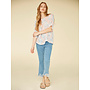 Printed Dolman Cotton Blend blouse