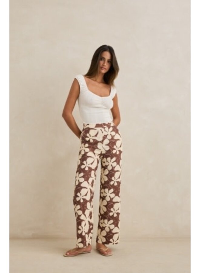 melia floral wide leg pant