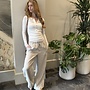 Drawstring Linen Cropped Trousers
