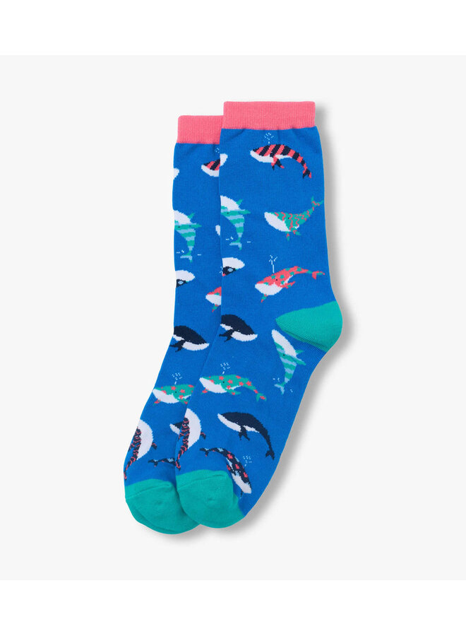 Fun Whales Kids Crew Socks