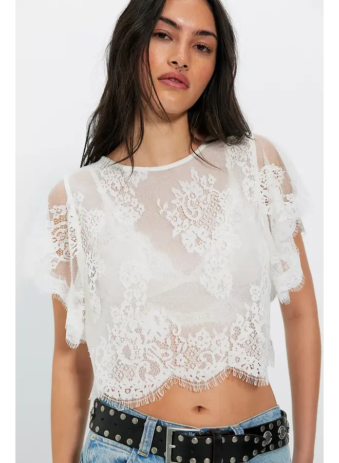 Lunar Ash Lace Top
