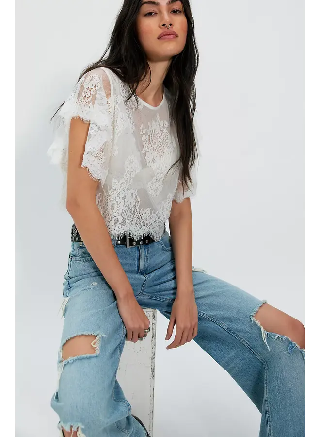 Lunar Ash Lace Top