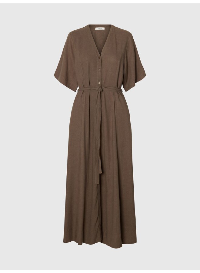 Regular Linen Blend Dress