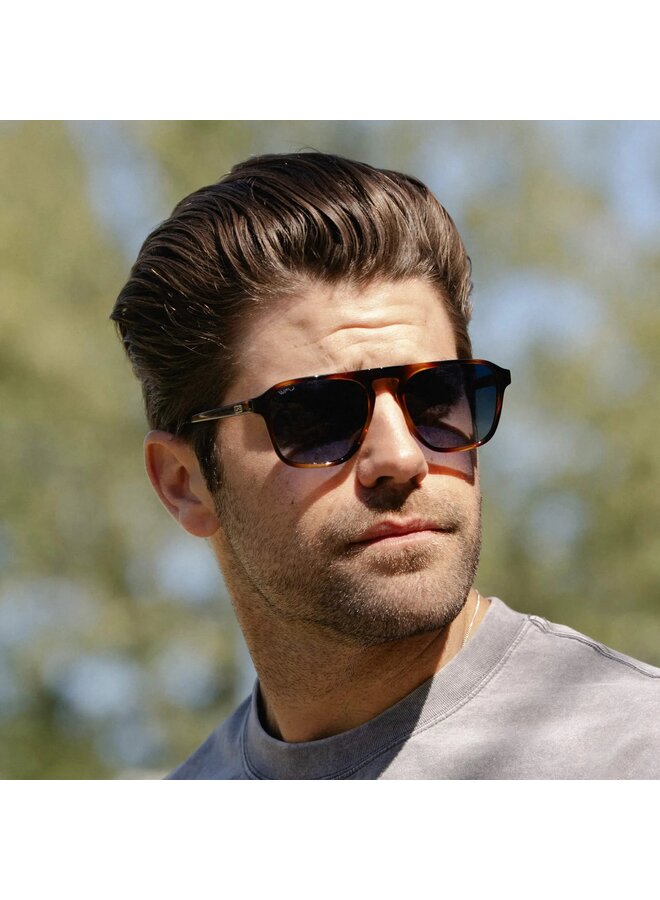 Emerson Polarized Whiskey Brown Tortoise / Blue Gradient Lens