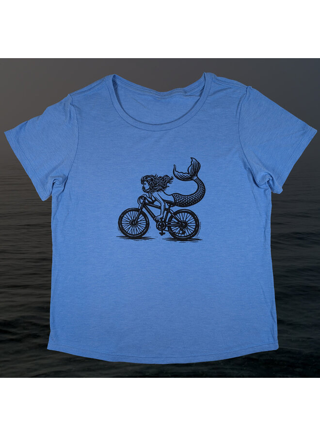 Women's Biking Mermaid T-Shirt