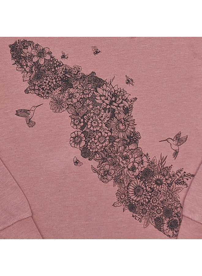 Womens Flower Island Pullover Hoodie