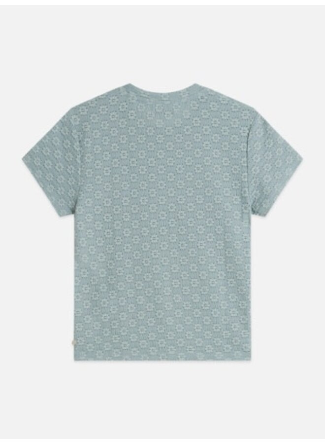 Open structure slim-fit T-shir