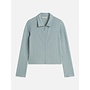 Open structure zipped long sleeve