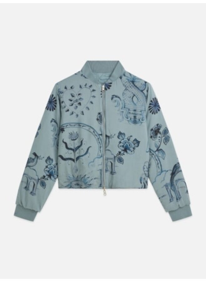 Quilted reversible jacket