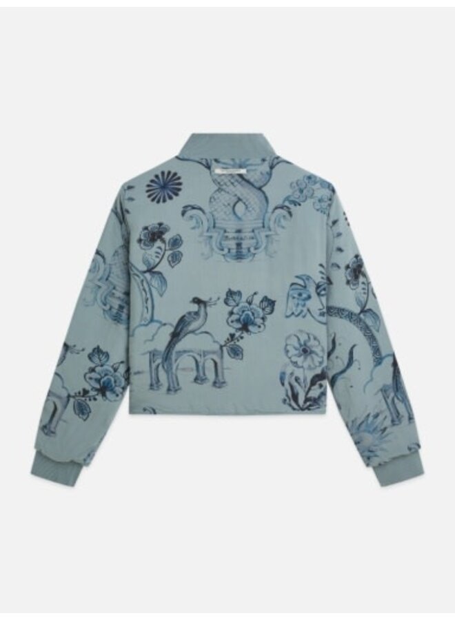 Quilted reversible jacket